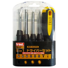 【送料無料】(まとめ) TRAD ドライバーセット/作業工具[8本組] MGマグネット入り TDS-81[業務用/DIY用品/日曜大工] [×30セット]　おすすめ 人気 安い 激安 格安 おしゃれ 誕生日 プレゼント ギフト 引越し 新生活 ホワイトデー