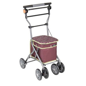 【おすすめ・人気】シルバーカー/手押し車 【ミドルタイプ】 手元ブレーキ 幸和製作所 『ドレース』 レッド 〔介護用品 福祉用品〕|安い 激安 格安