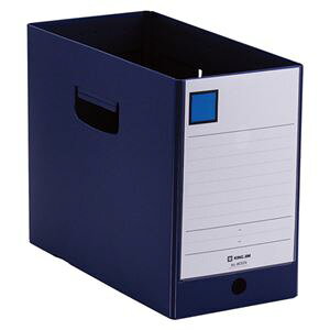 【おすすめ・人気】(まとめ) キングジム GボックスPP A4ヨコ 収納幅150mm ネイビー 4635N 1冊 【×10セット】|安い 激安 格安