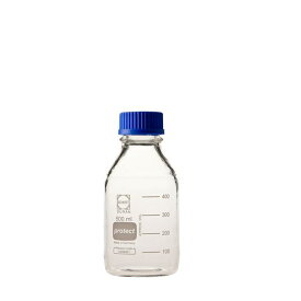 【おすすめ・人気】【柴田科学】ねじ口びん セーフティコート 青キャップ付 500mL【10個】 017280-500A|安い 激安 格安