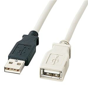 【おすすめ・人気】(まとめ) サンワサプライ USB延長ケーブル (A)オス-(A)メス ライトグレー 3m KU-EN3K 1本 【×4セット】|安い 激安 格安