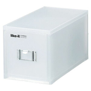 【おすすめ・人気】CD収納ケース/CDボックス 【ホワイト 30枚対応】 幅173mm 引き出し 『吉川国工業所 ライフモデュール CDファイルユニット』|安い 激安 格安