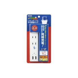 【送料無料】(まとめ) YAZAWA 国内海外兼用2AC2USB2.4A1mVFC24A2AC2U[×2セット]　おすすめ 人気 安い 激安 格安 おしゃれ 誕生日 プレゼント ギフト 引越し 新生活 ホワイトデー