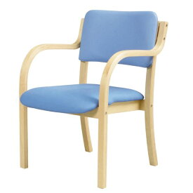 【おすすめ・人気】ダイニングチェア/食卓椅子 【肘付き ブルー】 幅535×奥行580×高さ770mm スタッキング可 合皮/合成皮革 〔リビング〕 組立品【代引不可】|安い 激安 格安