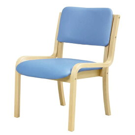 【おすすめ・人気】ダイニングチェア/食卓椅子 【肘なし ブルー】 幅535mm 合皮/合成皮革 スタッキング可 〔リビング〕 組立品【代引不可】|安い 激安 格安
