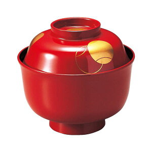 【おすすめ・人気】3.7寸 羽反吸物椀/お椀 【朱つぼつぼ】 直径111×高さ102(72)mm 日本製 食洗機対応 〔和食 レストラン 店舗 お店〕【代引不可】|安い 激安 格安