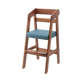 【おすすめ・人気】ベビーチェア 子供椅子 幅350×奥行410×高さ745mm ミディアムブラウン 木製 合皮 合成皮革 組立品 プレゼント【代引不可】|安い 激安 格安