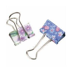 【おすすめ・人気】(まとめ) ソニック 花柄ダブルクリップ 中口幅25mm GP-471 1セット(100個:10個×10パック) 【×3セット】|安い 激安 格安