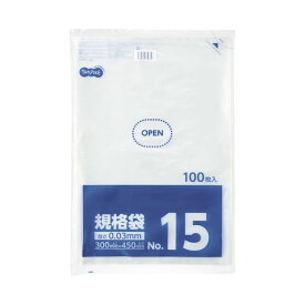 【送料無料】(まとめ) TANOSEE 規格袋 15号0.03×300×450mm 1パック(100枚) [×10セット]　おすすめ 人気 安い 激安 格安 おしゃれ 誕生日 プレゼント ギフト 引越し 新生活