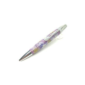 【送料無料】花柄 ボールペン/文房具[紫陽花 紫] パーカータイプ 芯：0.7mm 日本製 文具 オフィス用品 『Frower Pen』　おすすめ 人気 安い 激安 格安 おしゃれ 誕生日 プレゼント ギフト 引越し 新生活