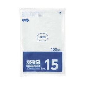 【送料無料】(まとめ) TANOSEE 規格袋 15号0.03×300×450mm 1パック(100枚) [×20セット]　おすすめ 人気 安い 激安 格安 おしゃれ 誕生日 プレゼント ギフト 引越し 新生活 ホワイトデー