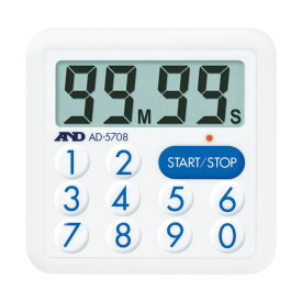 【おすすめ・人気】（まとめ）A&D防滴100分間タイマー LEDランプ付 AD5708 1個【×3セット】|安い 激安 格安