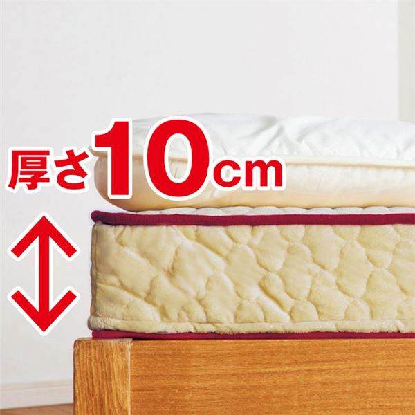 [送料無料] マットレス 【厚さ10cm セミダブル 高反発】 日本製 洗えるカバー付 通年使用可 リバーシブル 『エクセレントスリーパー5』　 おすすめ 生活用品 インテリア 雑貨 寝具 マットレス 人気 クチコミ 激安 格安 安い | おすすめショップ