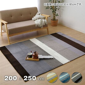 【おすすめ・人気】フランネル ラグマット/絨毯 【3畳 ブラウン 約200×250cm】 長方形 洗える 防滑加工 ホットカーペット対応 〔リビング〕【代引不可】|安い 激安 格安