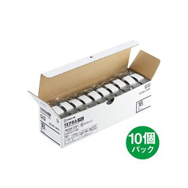 【おすすめ・人気】キングジム テプラ PROテープカートリッジ 18mm 白/黒文字 エコパック SS18K-10PN 1パック(10個)|安い 激安 格安