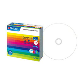 【送料無料】(まとめ) バーベイタム データ用DVD-R DL8.5GB 2-8倍速 ホワイトワイドプリンタブル 5mmスリムケース DHR85HP10V11パック(10枚) [×10セット]　おすすめ 人気 安い 激安 格安 おしゃれ 誕生日 引越し 新生活 ホワイトデー