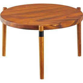 【おすすめ・人気】木製 ラウンドテーブル/センターテーブル 【L】 幅68.5cm×奥行68.5cm×高さ38cm 天然木 木目調|安い 激安 格安