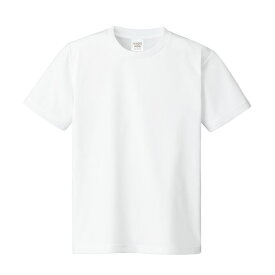 【おすすめ・人気】（まとめ）ATドライTシャツ 130cm ホワイト 150g ポリ100% 【×10個セット】|安い 激安 格安