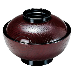 【おすすめ・人気】4.5寸 木目雑煮椀/お椀 【溜 TA】 直径135×高さ97(65)mm 日本製 食洗機対応 〔和食 レストラン 店舗 お店〕【代引不可】|安い 激安 格安