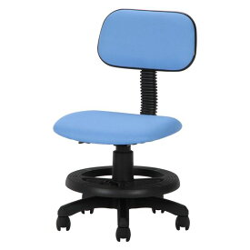 【おすすめ・人気】デスクチェア 学習椅子 約幅45cm 子供用 ブラック×ブルー スチール キャスター 高さ調整可 学童チェア オフィスチェア 組立品【代引不可】|安い 激安 格安