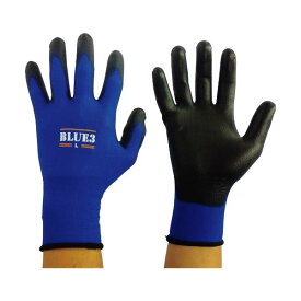 【おすすめ・人気】(まとめ) 富士手袋工業 ブルースリー PU18G L ブルー 9310-L 1双 【×10セット】|安い 激安 格安