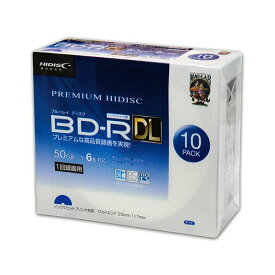 おすすめ 人気（まとめ）PREMIUM HIDISC BD-R DL 1回録画 6倍速 50GB 10枚 スリムケース 【×10個セット】 HDVBR50RP10SCX10安い 激安 格安