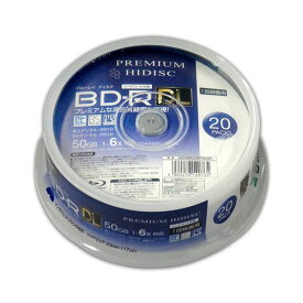 おすすめ 人気（まとめ）PREMIUM HIDISC BD-R DL 1回録画 6倍速 50GB 20枚 スピンドルケース 【×10個セット】 HDVBR50RP20SPX10安い 激安 格安