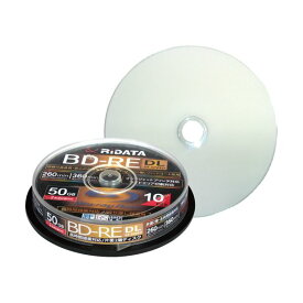 【おすすめ・人気】RiDATA 録画用BD-RE DL260分 1-2倍速 ホワイトワイドプリンタブル スピンドルケース BD-RE260PW 2X.10SP A1パック(10枚)|安い 激安 格安