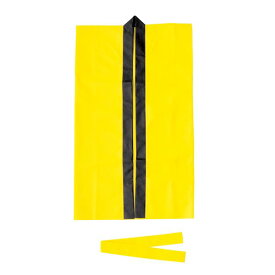 【おすすめ・人気】（まとめ）ライト不織布ロングハッピ Jサイズ（約80cm） 黄 【×10個セット】|安い 激安 格安