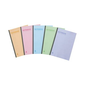 【おすすめ・人気】（まとめ）TANOSEE ノートブック セミB5 A罫7mm 30枚 5色パック 1パック（5冊） 【×30セット】|安い 激安 格安