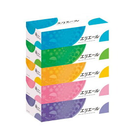 【送料無料】(まとめ) 大王製紙 エリエール ティッシュー 5箱[×10セット]　おすすめ 人気 安い 激安 格安 おしゃれ 誕生日 プレゼント ギフト 引越し 新生活 ホワイトデー