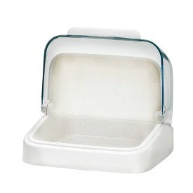 【おすすめ・人気】収納ボックス/ストッカー 【ホワイト】 幅22.8cm 透明カバー付き 防汚加工 卓上収納対応 Nフォルマフード 『アスベル』|安い 激安 格安