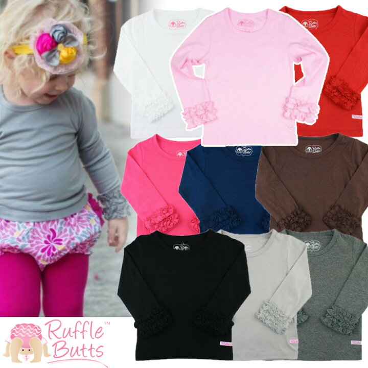 楽天市場】ラッフルバッツ Ruffle Butts フリル袖 長袖 Tシャツ 