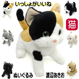 ぬいぐるみ 猫 いっしょがいいね 渡辺あきお ビーンズ リニューアル コンパクト 小さめサイズ ハチワレ くろねこ みけねこ ミックス さばとら シロ 猫 猫好き ねこ ネコ 猫柄 猫雑貨 猫グッズ かわいい おしゃれ ギフト プレゼント 【 誕生日 】