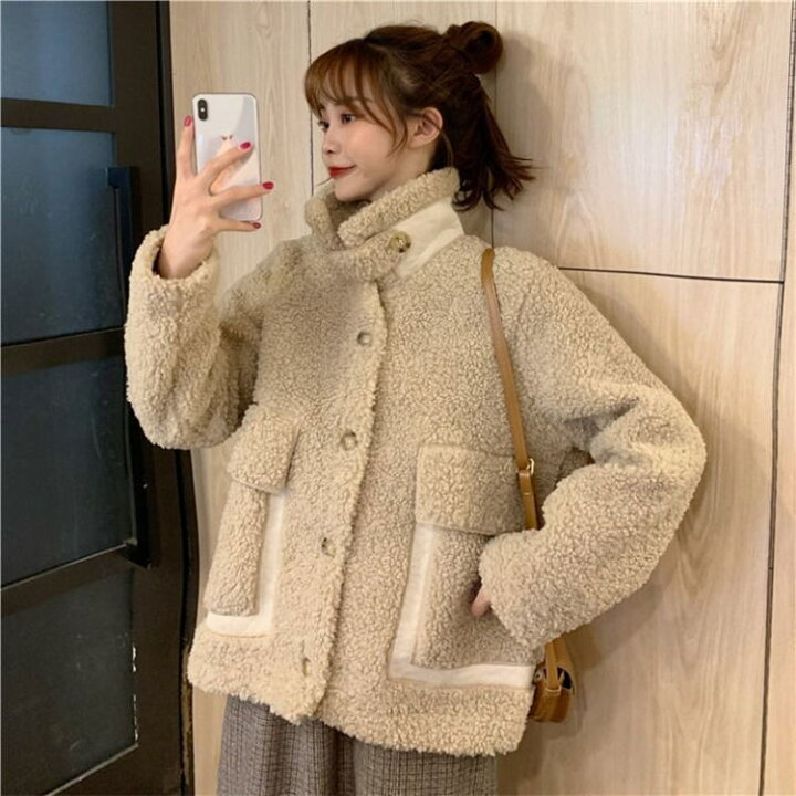 Monotory] レディース 秋冬 ファーコート ボアジャケット ショート丈 フード付き 立ち襟 大きいサイズ ボアパーカー 薄  楽天市場】ボアコート レディース 秋冬 ボアジャケット ショート丈 長袖 襟付き 立ち襟 コート ジャケット ポケット付き 無地 体型カバー ショート  ... [Monotory] レディース 秋 冬 ボア フリースジャケット ショート フード付き ジップアップ ポケット ゆったり フリーサ