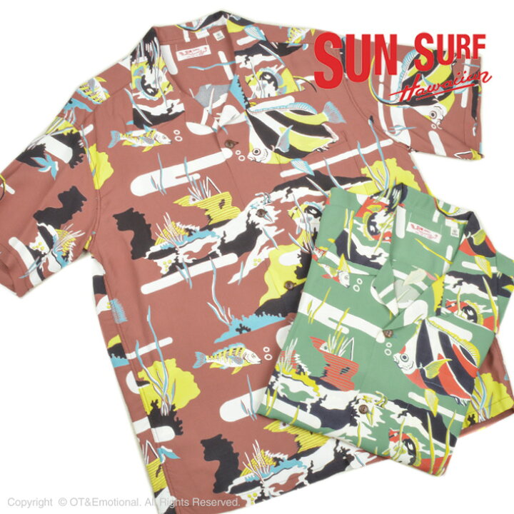 楽天市場】サンサーフ（SUN SURF）半袖アロハシャツ MOORISH IDOL 
