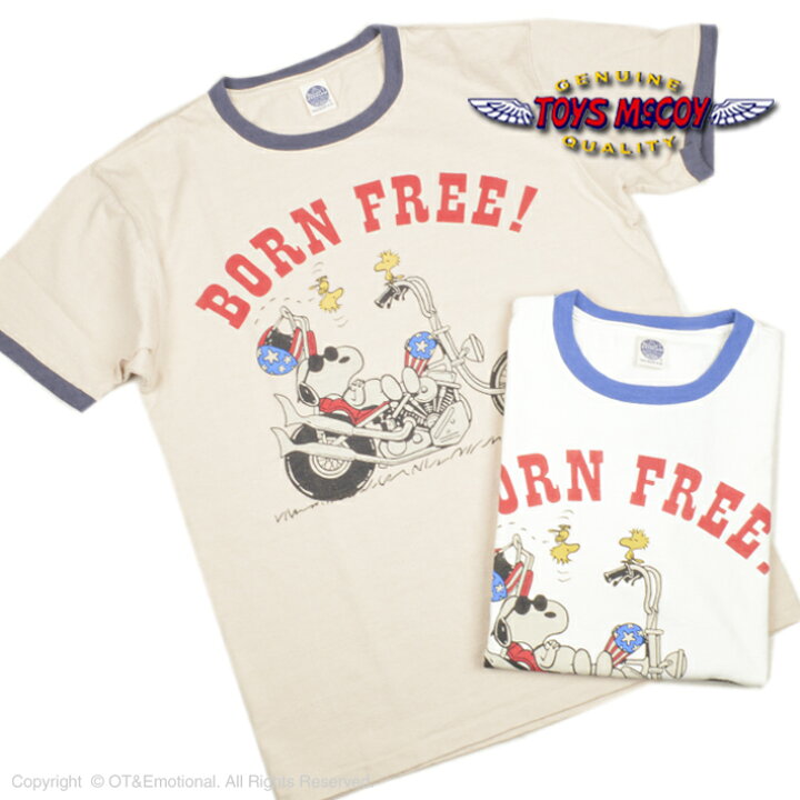 楽天市場】トイズマッコイ（TOYS McCOY）Tシャツ SNOOPY“BORN FREE 