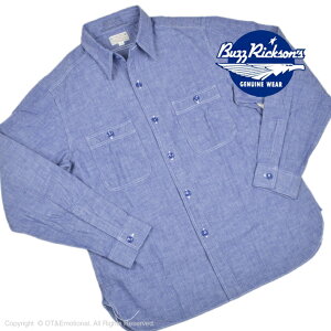 �o�Y���N�\���Y�iBuzz Rickson's�j���[�N�V���c U.S.NAVY BLUE CHAMBRAY SHIRTS BR25995