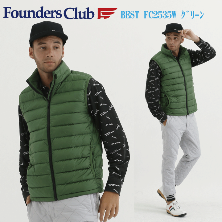 楽天市場】ゴルフウェア メンズ ダウン ベスト FC2535W Founders 楽天市場】ゴルフウェア メンズ ダウン ベスト FC2535W Founders