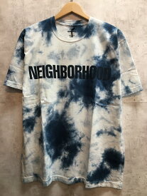 【送料無料】NEIGHBORHOOD TYE DYE CREWNECK SS NAVY ネイバーフッド タイダイ Tシャツ 23ss 231PCNH-CS01S【中古】【004】