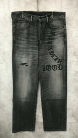 【4日 20:00〜 最大10%OFF&ポイント10倍】【送料無料】NEIGHBORHOOD FADE DENIM PAMTS 232YTNH-PTM06 ネイバーフッド デニムパンツ 23AW ブラック【中古】【004】