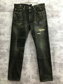 【送料無料】NEIGHBORHOOD SAVAGE DENIM DP NARROW PANTS ネイバーフッド サベージデニム ナローパンツ ブラック【中古】【004】