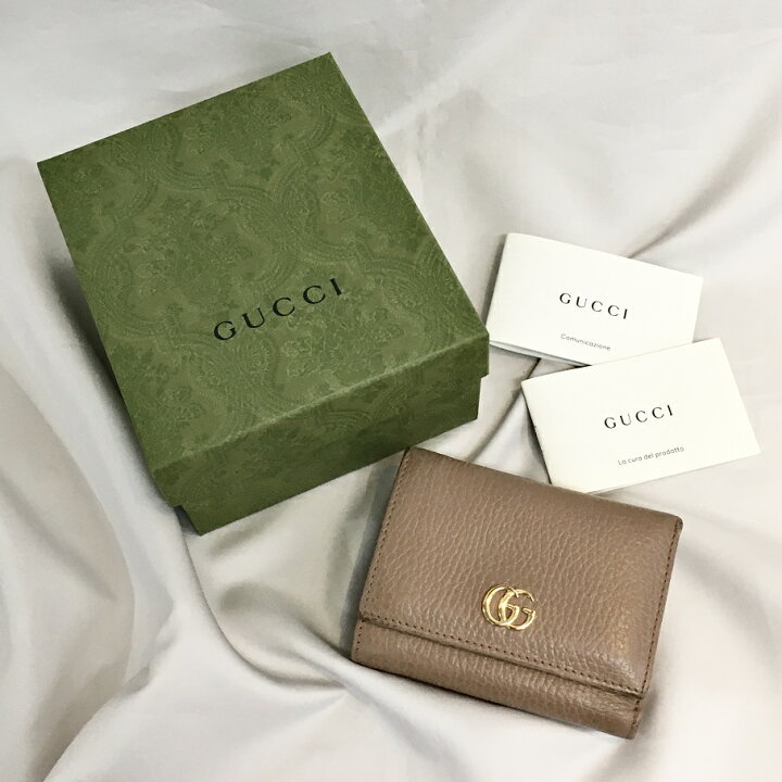 楽天市場】【送料無料】GUCCI グッチ GGプチマーモント 三つ折り財布  