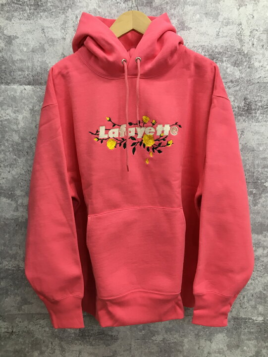 新品 ROSE LOGO CUSTOM HOODIE 20周年 ピンク　Lサイズ Lafayette LFYT 20th ROSE LOGO CUSTOM HOODIE ラファイエット 