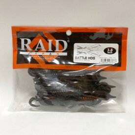 RAID JAPAN/レイドジャパン BATTLE HOG 3.8inch バトルホッグ3.8inch/カラー：#019 BLACK/RED FLK【中古】 【007】