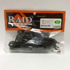 RAID JAPAN/レイドジャパン BATTLE HOG 4.4inch バトルホッグ4.4inch/カラー：#019 BLACK/RED FLK【中古】 【007】