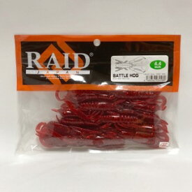 RAID JAPAN/レイドジャパン BATTLE HOG 4.4inch バトルホッグ4.4inch/カラー：#035 RED/RED FLK【中古】 【007】