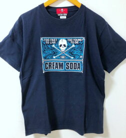 CREAM SODA（クリームソーダ）ロゴ　プリント　Tシャツ【中古】【007】
