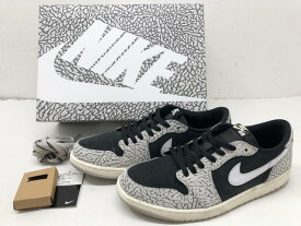 【送料無料】NIKE(ナイキ) AIR JORDAN 1 RETRO LOW OG エア ジョーダン 1 レトロ ロー BLACK CEMENT ブラック セメント / CZ0790-001 30.5cm 【中古】【007】