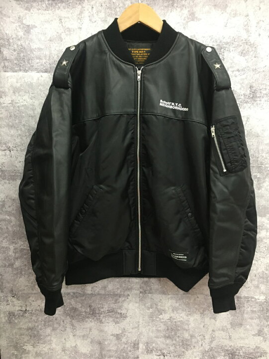 楽天市場】【送料無料】NEIGHBORHOOD NH X Schott . LEATHER COMBI MA 
